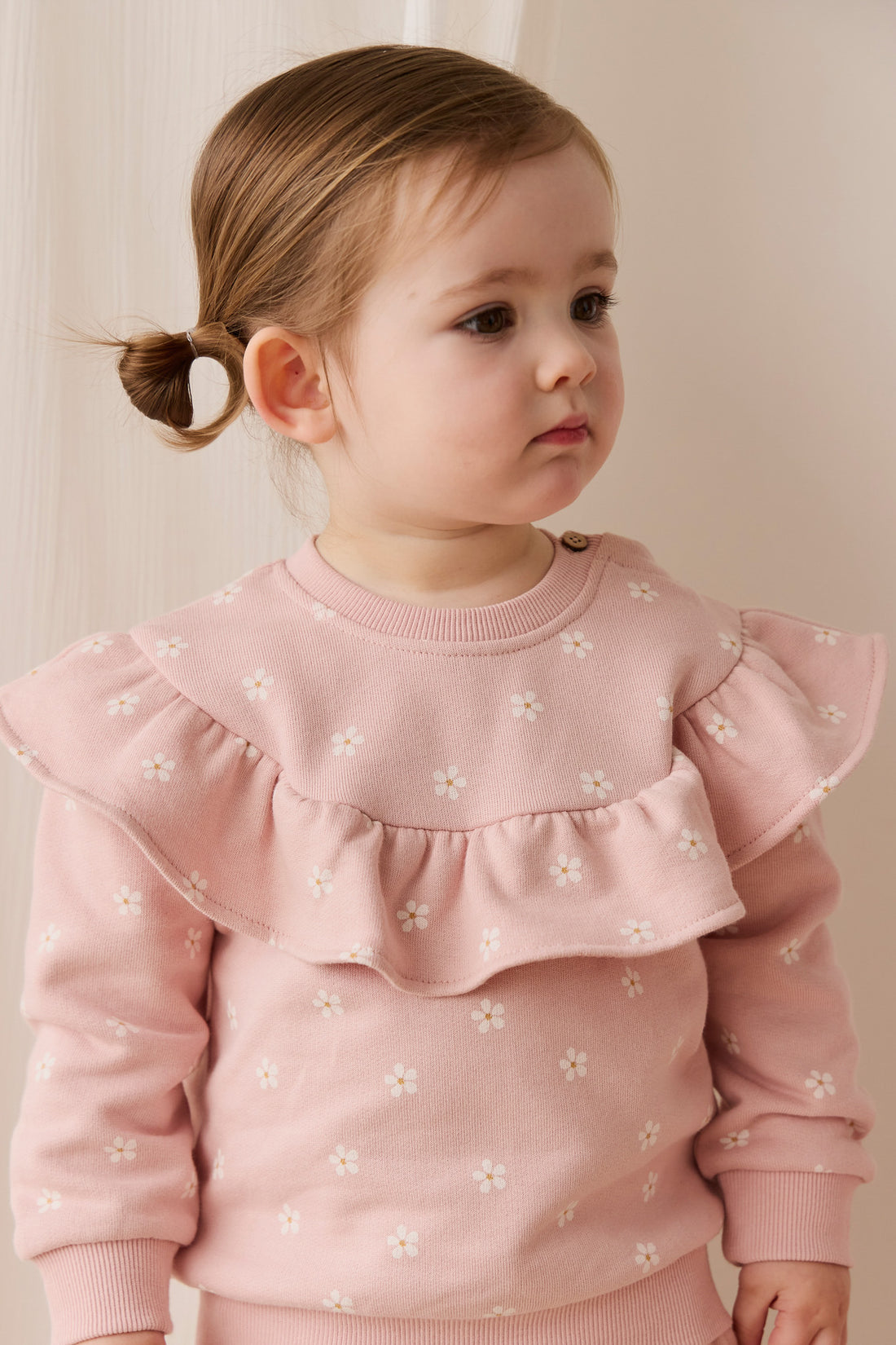 Organic Cotton Mckinley Sweatshirt - Josie Floral Childrens Top from Jamie Kay NZ