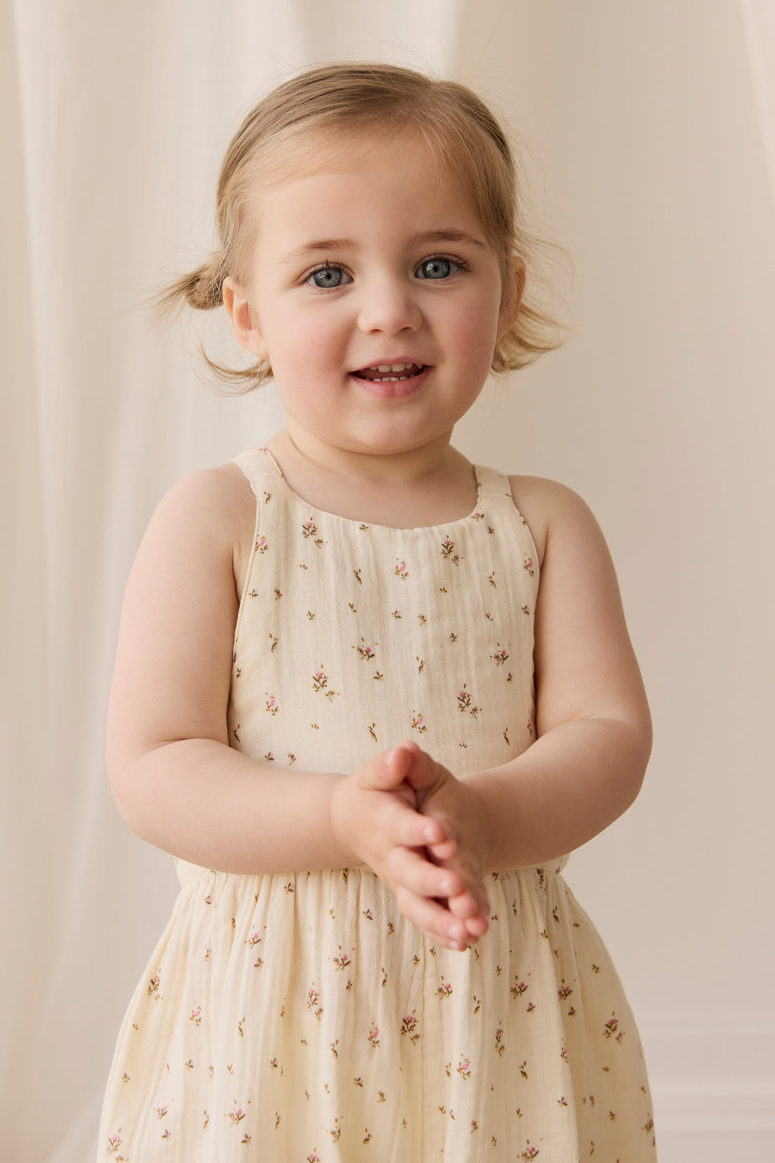 Organic Cotton Muslin Lana Jumpsuit - Dina Antique Childrens Jumpsuit from Jamie Kay NZ