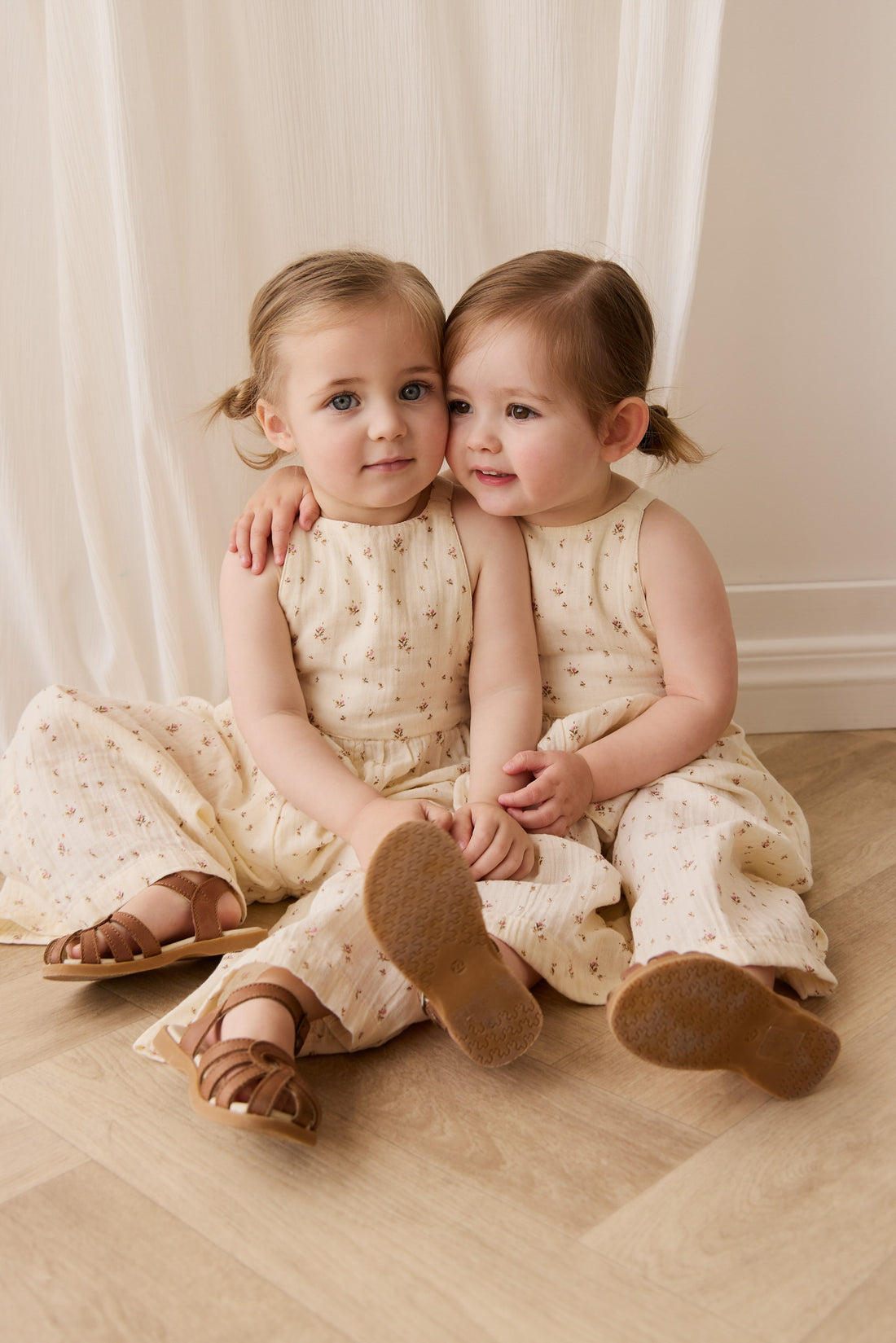 Organic Cotton Muslin Lana Jumpsuit - Dina Antique Childrens Jumpsuit from Jamie Kay NZ