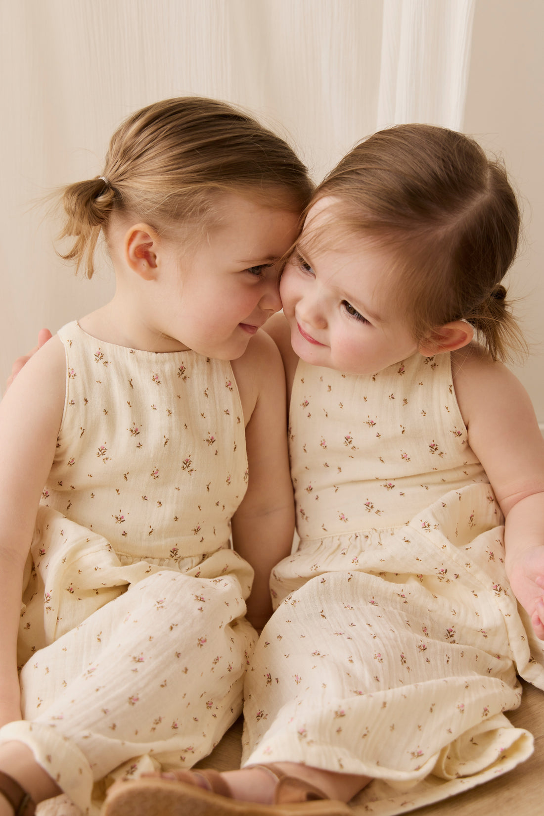 Organic Cotton Muslin Lana Jumpsuit - Dina Antique Childrens Jumpsuit from Jamie Kay NZ