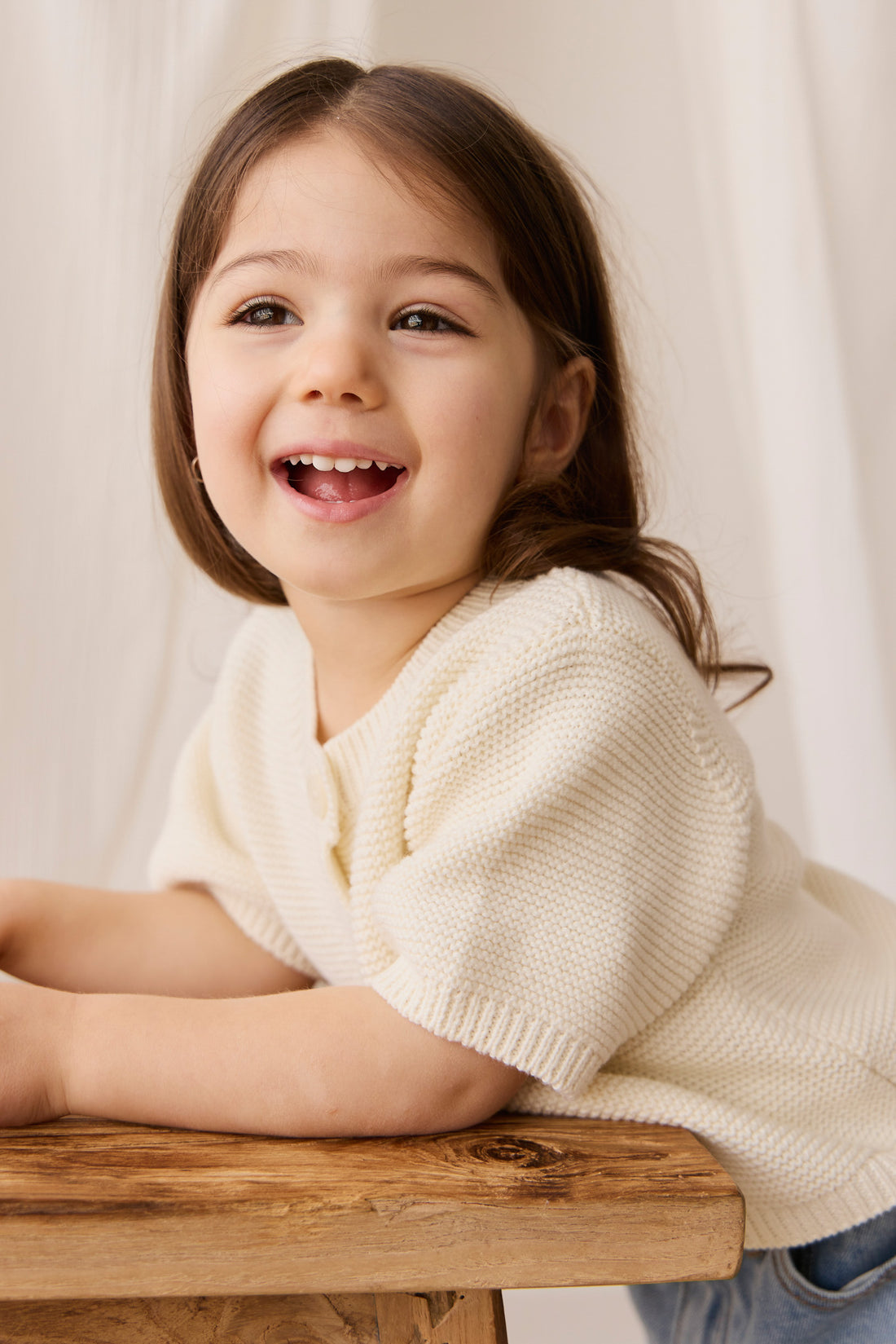 Fayette Top - Parchment Childrens Top from Jamie Kay NZ