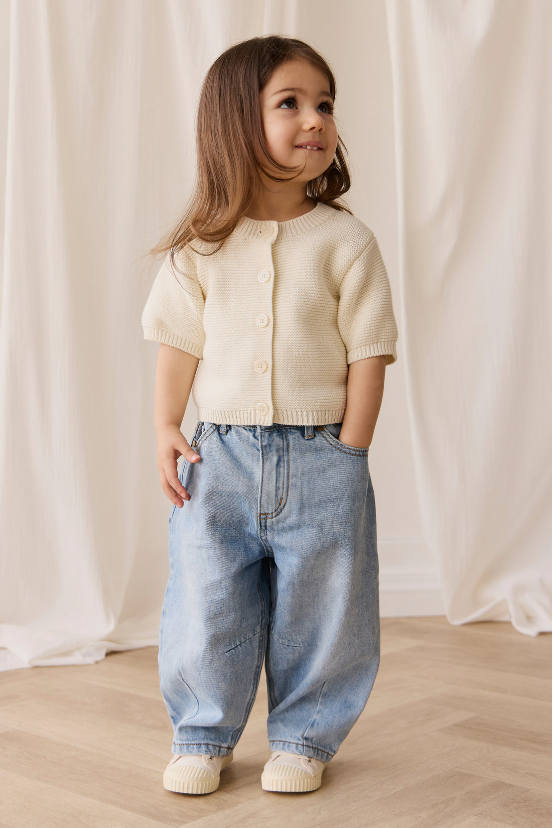 Fayette Top - Parchment Childrens Top from Jamie Kay NZ