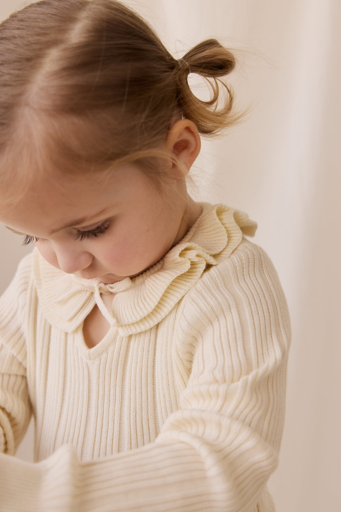 Lilah Jumper - Parchment Childrens Top from Jamie Kay NZ
