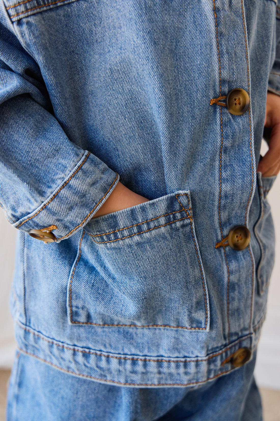 Axel Jacket - Vintage Denim Childrens Jacket from Jamie Kay NZ