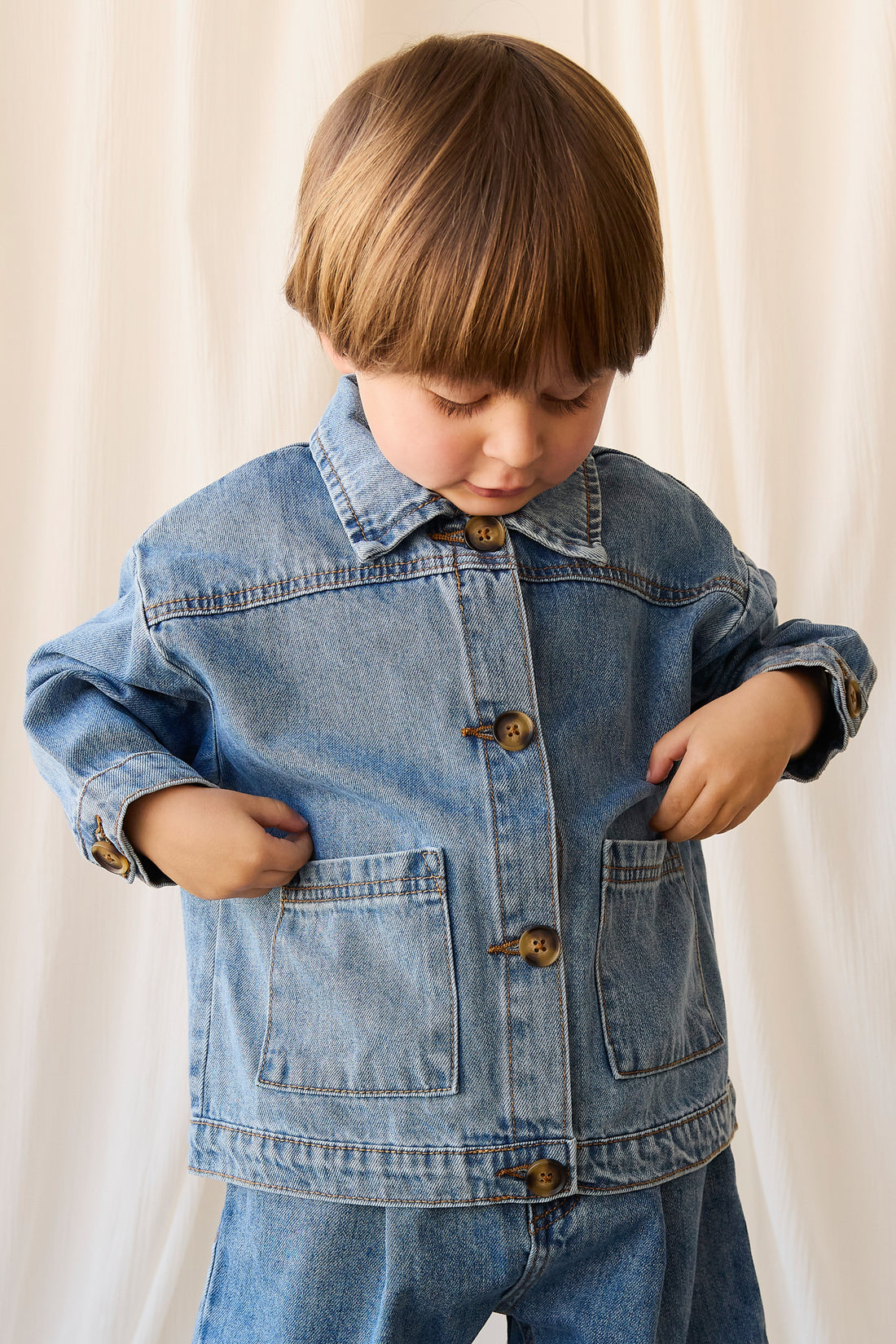 Axel Jacket - Vintage Denim Childrens Jacket from Jamie Kay NZ