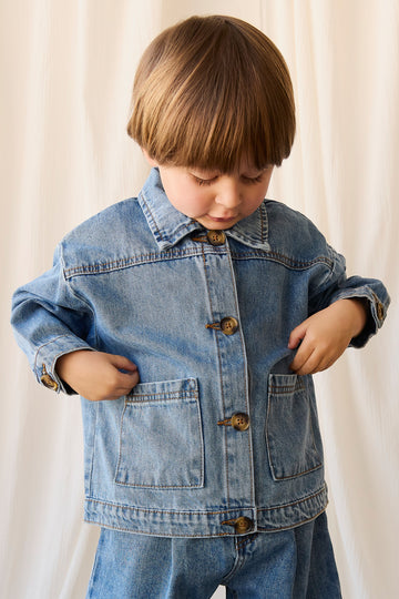 Axel Jacket - Vintage Denim Childrens Jacket from Jamie Kay NZ