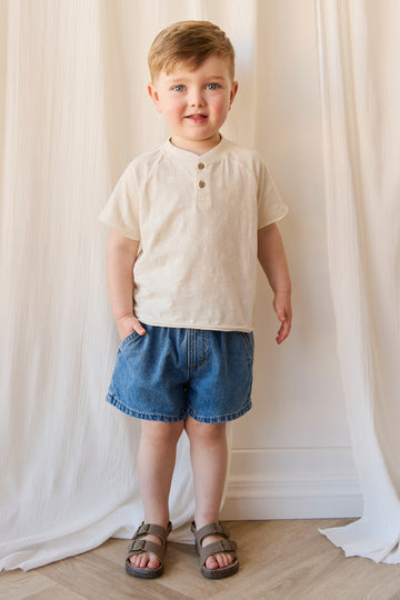 Reid Denim Short - Vintage Denim Childrens Short from Jamie Kay NZ