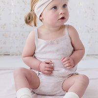 Organic Cotton Bridget Singlet Bodysuit - Addie Lilac Childrens Bodysuit from Jamie Kay NZ