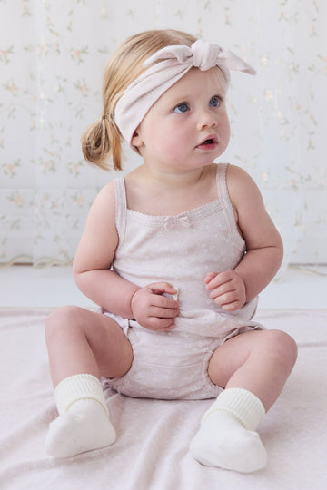 Organic Cotton Bridget Singlet Bodysuit - Addie Lilac Childrens Bodysuit from Jamie Kay NZ