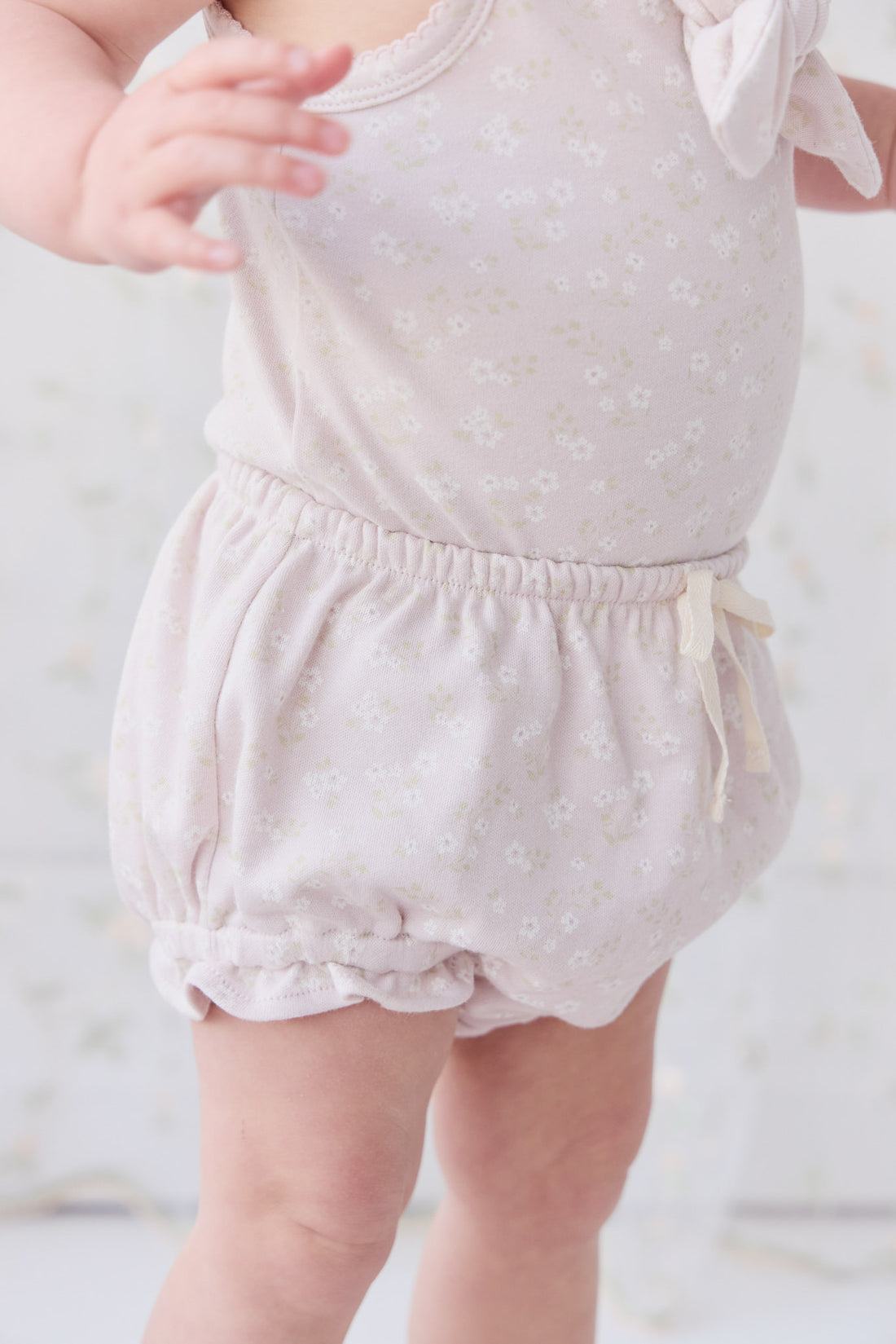 Organic Cotton Frill Bloomer - Addie Lilac Childrens Bloomer from Jamie Kay NZ