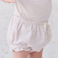 Organic Cotton Frill Bloomer - Addie Lilac Childrens Bloomer from Jamie Kay NZ