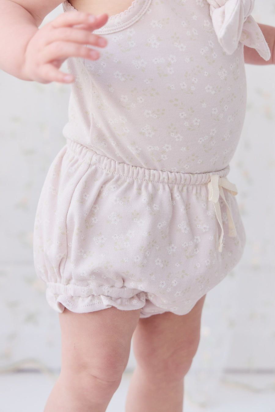 Organic Cotton Frill Bloomer - Addie Lilac Childrens Bloomer from Jamie Kay NZ