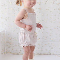 Organic Cotton Frill Bloomer - Addie Lilac Childrens Bloomer from Jamie Kay NZ