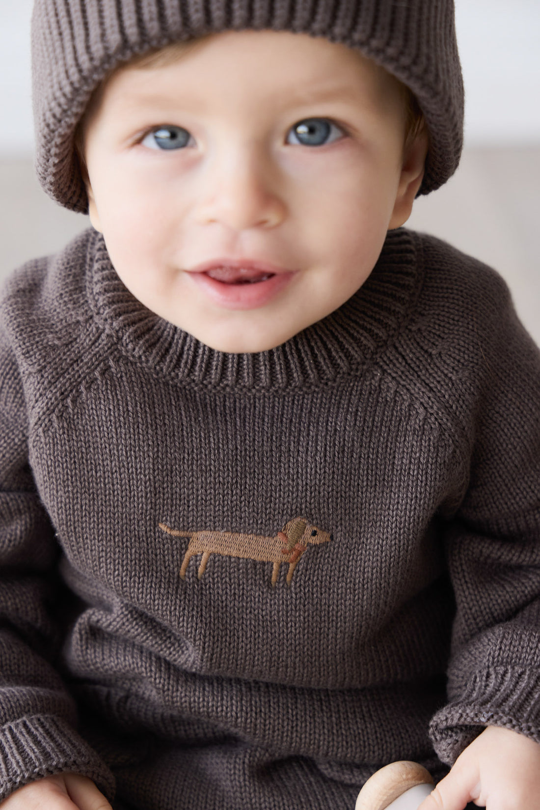 Ethan Jumper - Wolf Basil Childrens Jumper from Jamie Kay NZ