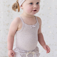 Organic Cotton Frill Bloomer - Chloe Lavender Childrens Bloomer from Jamie Kay NZ