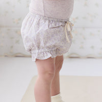 Organic Cotton Frill Bloomer - Chloe Lavender Childrens Bloomer from Jamie Kay NZ