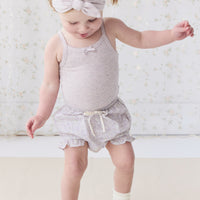 Organic Cotton Frill Bloomer - Chloe Lavender Childrens Bloomer from Jamie Kay NZ