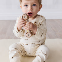 Organic Cotton Fernley Bodysuit - Cosy Basil Cloud Childrens Bodysuit from Jamie Kay NZ