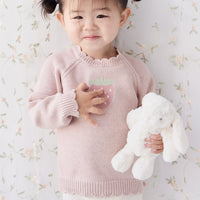 Audrey Knitted Jumper - Strawberry Childrens Jumper from Jamie Kay NZ