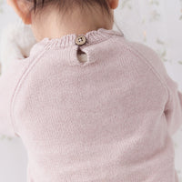 Audrey Knitted Jumper - Strawberry Childrens Jumper from Jamie Kay NZ