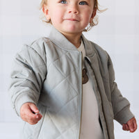 Harley Bomber Jacket - Sage Childrens Jacket from Jamie Kay NZ