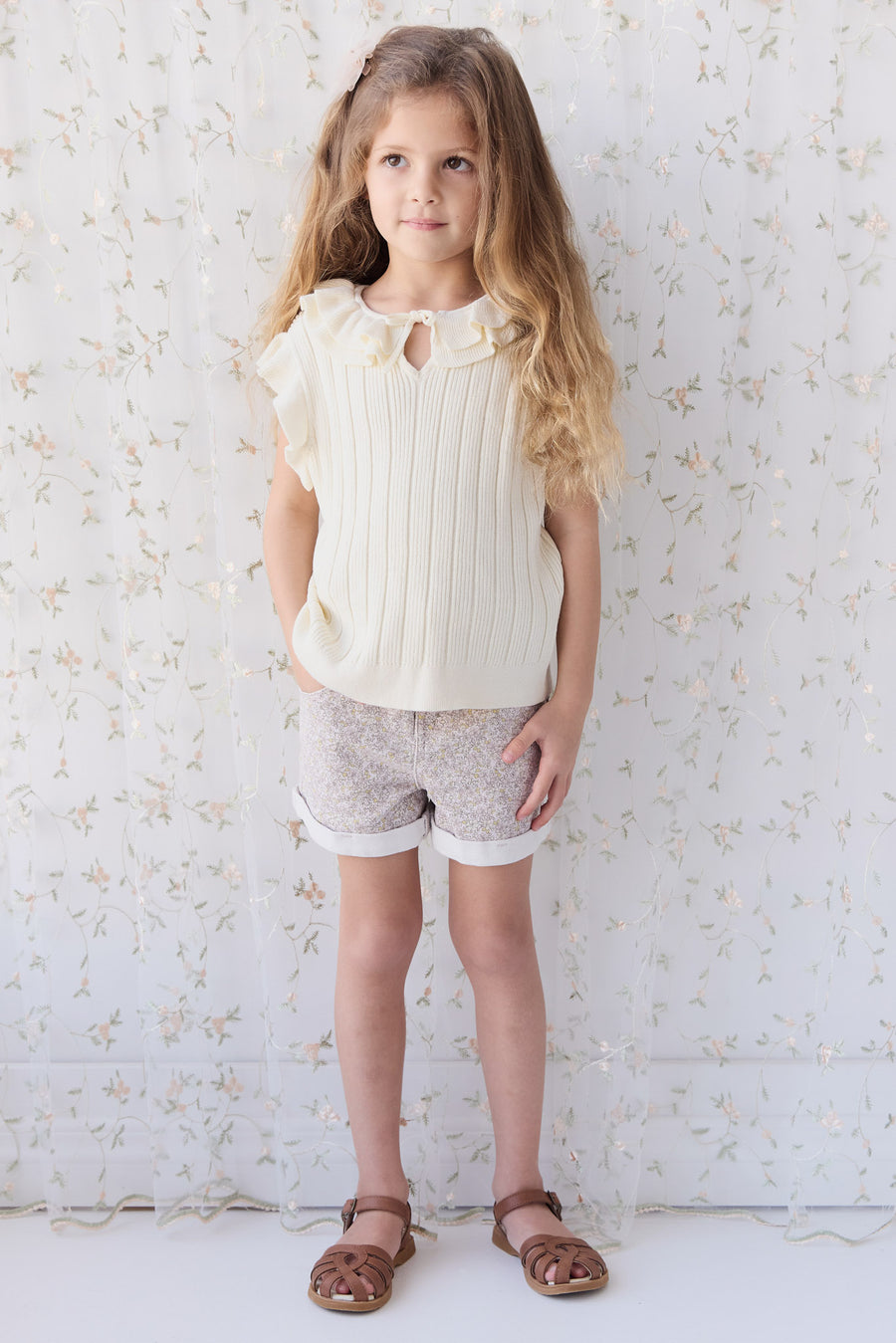 Lilah Top - Parchment Childrens Top from Jamie Kay NZ