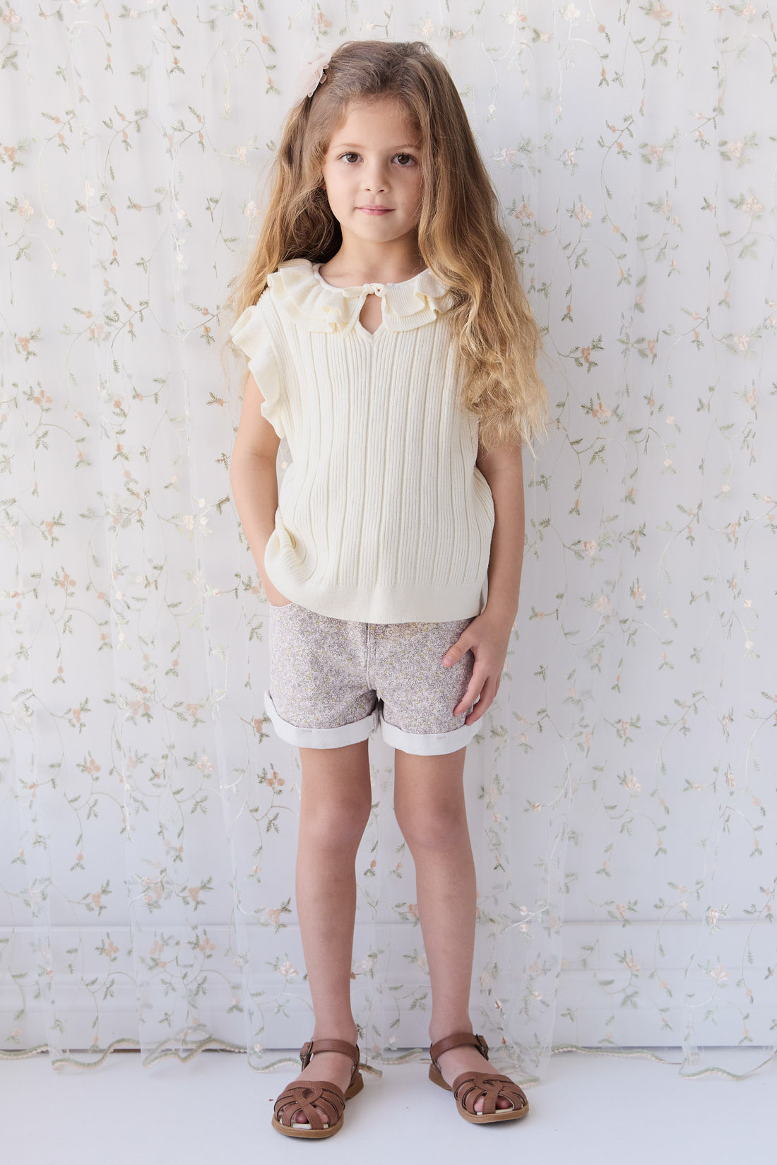 Lilah Top - Parchment Childrens Top from Jamie Kay NZ