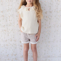 Lilah Top - Parchment Childrens Top from Jamie Kay NZ