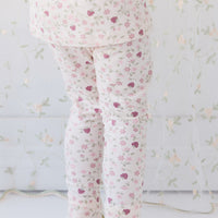 Organic Cotton Atlas Long Sleeve Pyjama Set - Berry Cream Adaline Berries Childrens Pyjama from Jamie Kay NZ