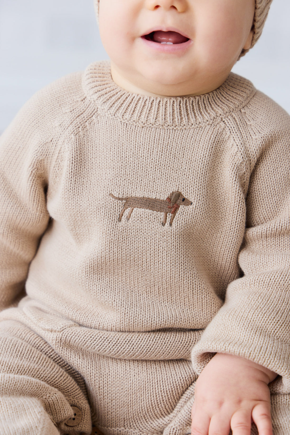 Ethan Jumper - Fawn Basil Childrens Jumper from Jamie Kay NZ