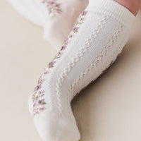 Cassie Sock - Parchment Childrens Sock from Jamie Kay NZ