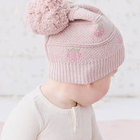 Juliette Beanie - Strawberry Childrens Hat from Jamie Kay NZ