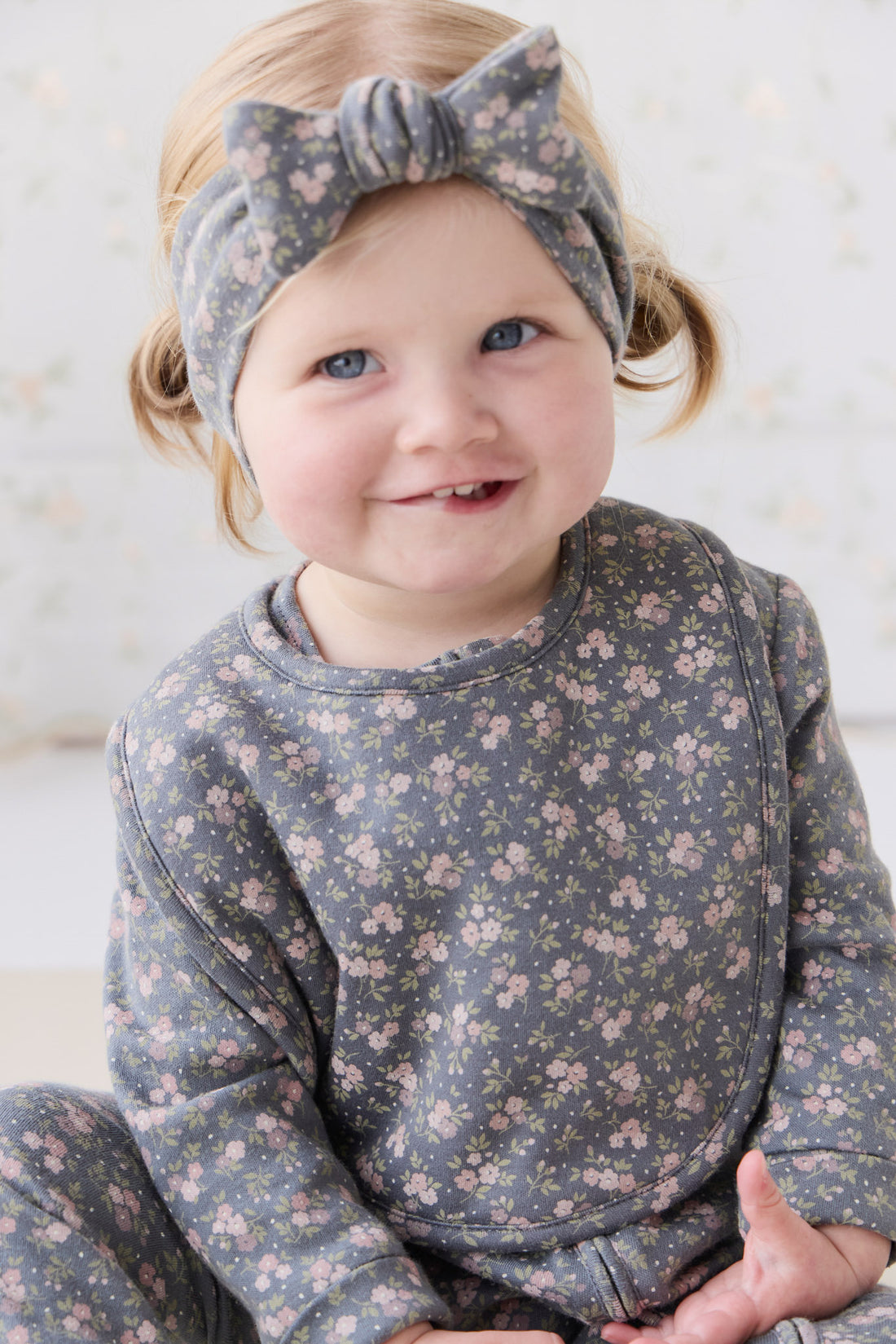 Organic Cotton Frankie Onepiece - Rosalie Floral Lava Childrens Onepiece from Jamie Kay NZ