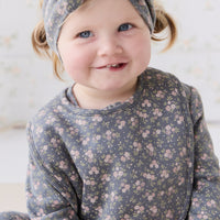 Organic Cotton Frankie Onepiece - Rosalie Floral Lava Childrens Onepiece from Jamie Kay NZ