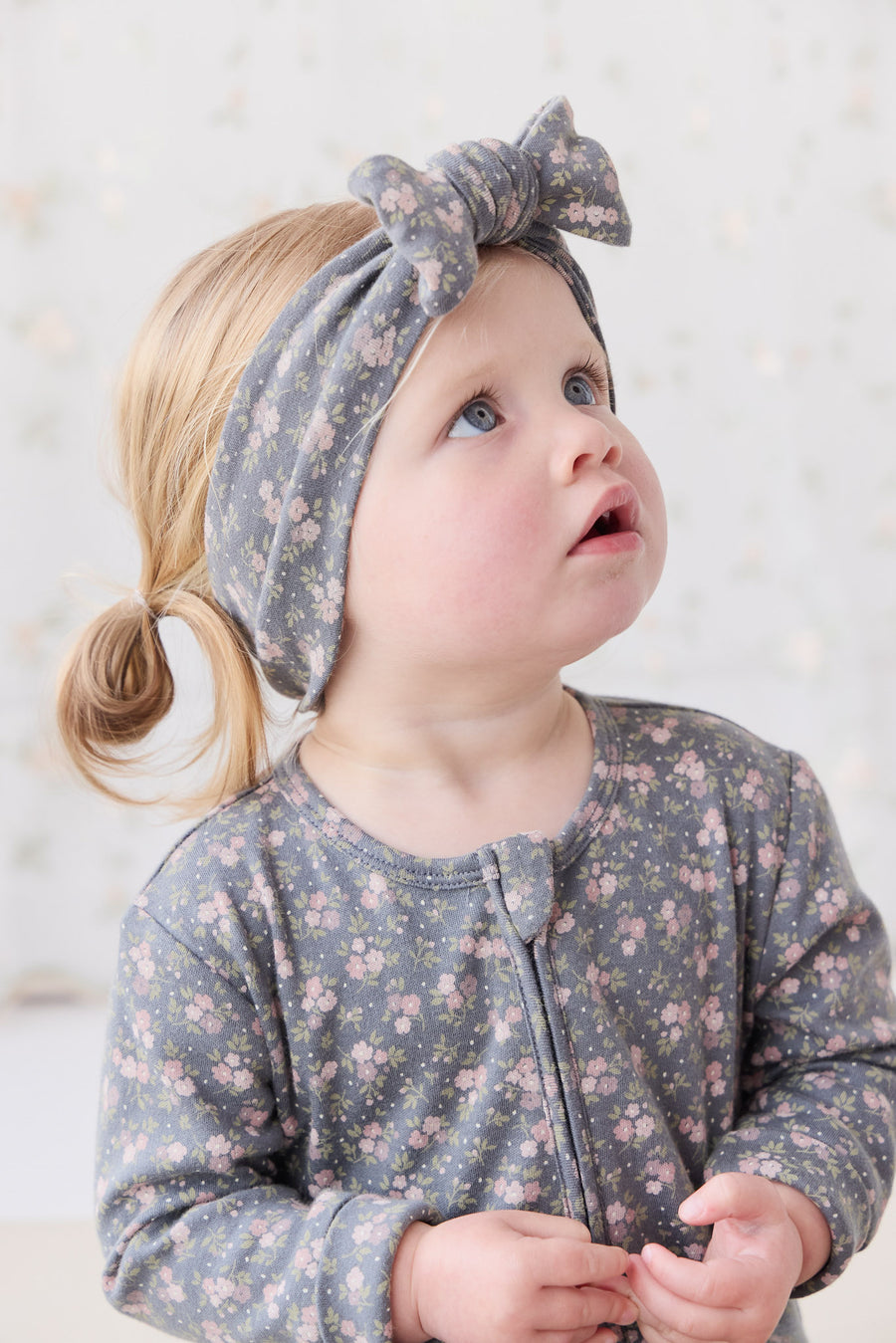 Organic Cotton Frankie Onepiece - Rosalie Floral Lava Childrens Onepiece from Jamie Kay NZ