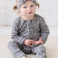 Organic Cotton Frankie Onepiece - Rosalie Floral Lava Childrens Onepiece from Jamie Kay NZ