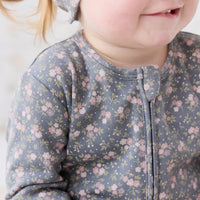 Organic Cotton Frankie Onepiece - Rosalie Floral Lava Childrens Onepiece from Jamie Kay NZ