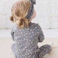 Organic Cotton Frankie Onepiece - Rosalie Floral Lava Childrens Onepiece from Jamie Kay NZ