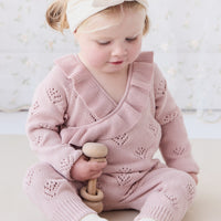 Lilah Onepiece - Ballet Pink Marle Childrens Onepiece from Jamie Kay NZ