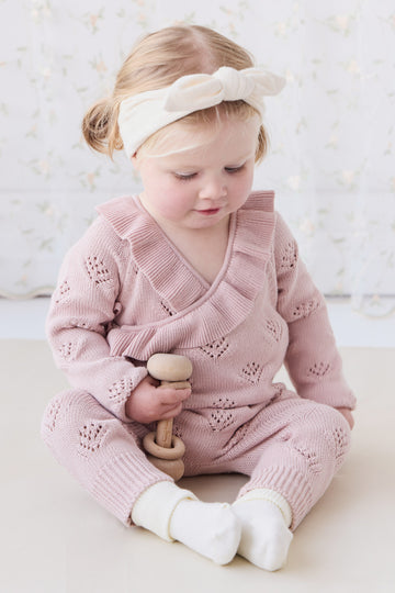 Lilah Onepiece - Ballet Pink Marle Childrens Onepiece from Jamie Kay NZ