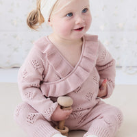 Lilah Onepiece - Ballet Pink Marle Childrens Onepiece from Jamie Kay NZ