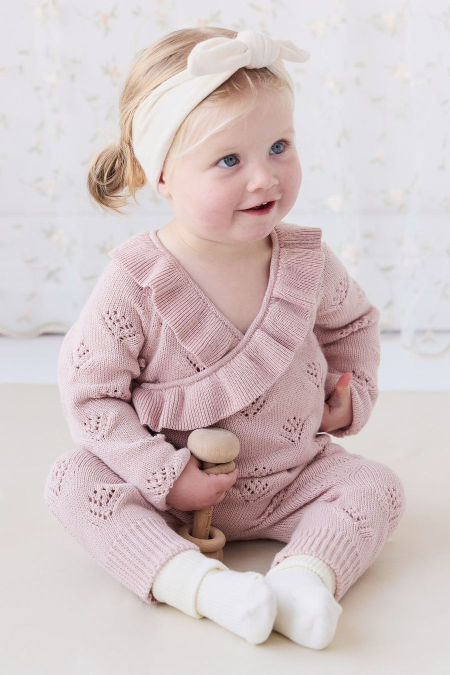 Lilah Onepiece - Ballet Pink Marle Childrens Onepiece from Jamie Kay NZ