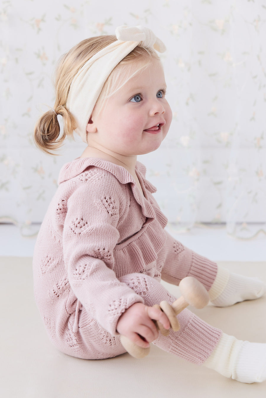 Lilah Onepiece - Ballet Pink Marle Childrens Onepiece from Jamie Kay NZ