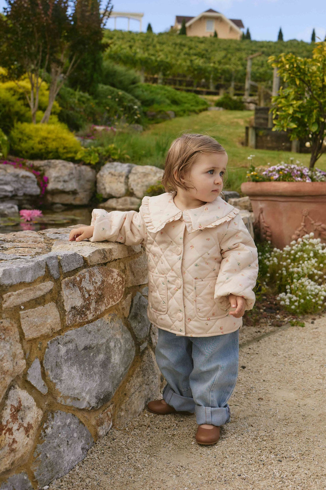 Sierra Pant - Antique Blue Childrens Pant from Jamie Kay NZ