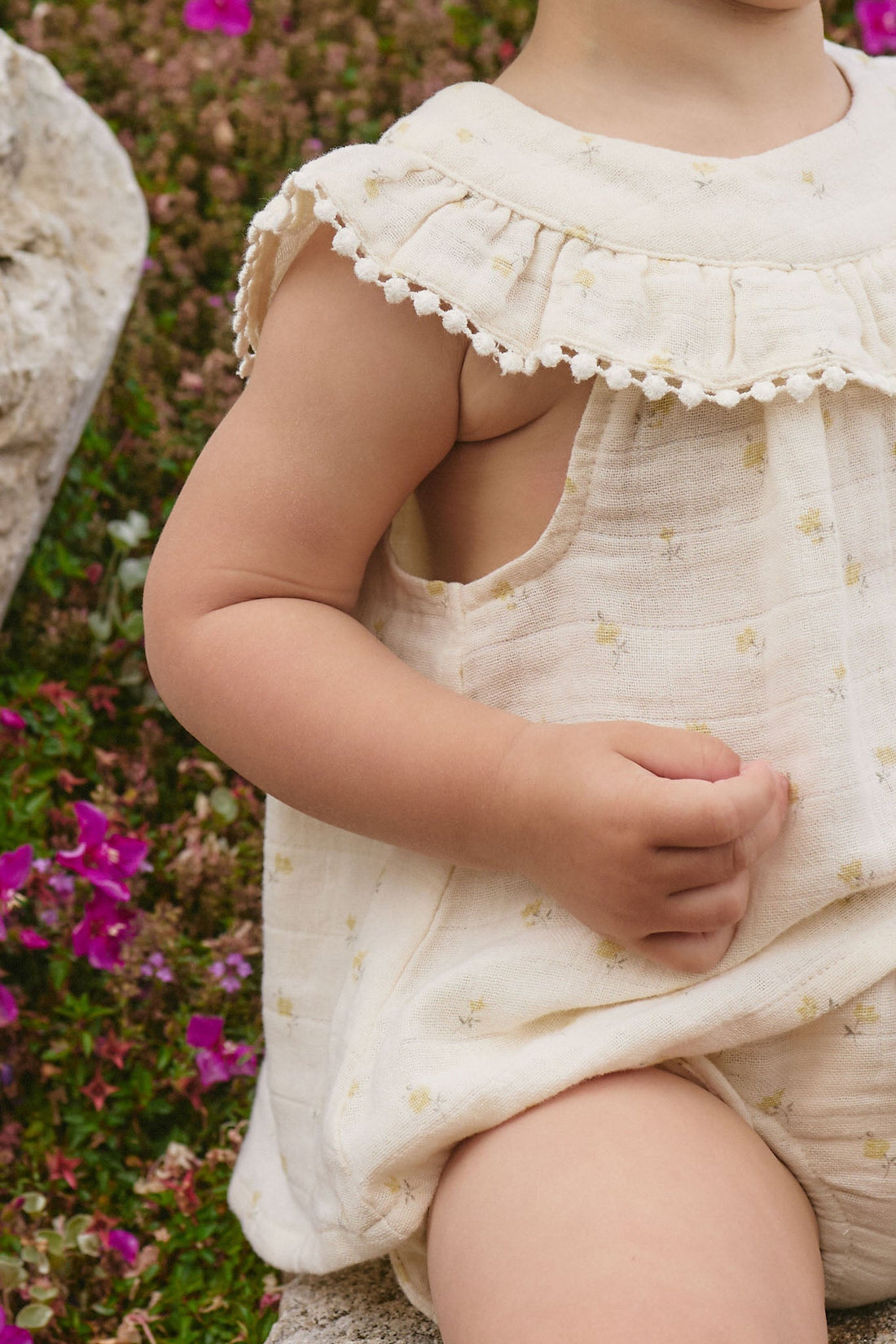 Organic Cotton Muslin Annalise Top - Vintage Ditsy Childrens Top from Jamie Kay NZ