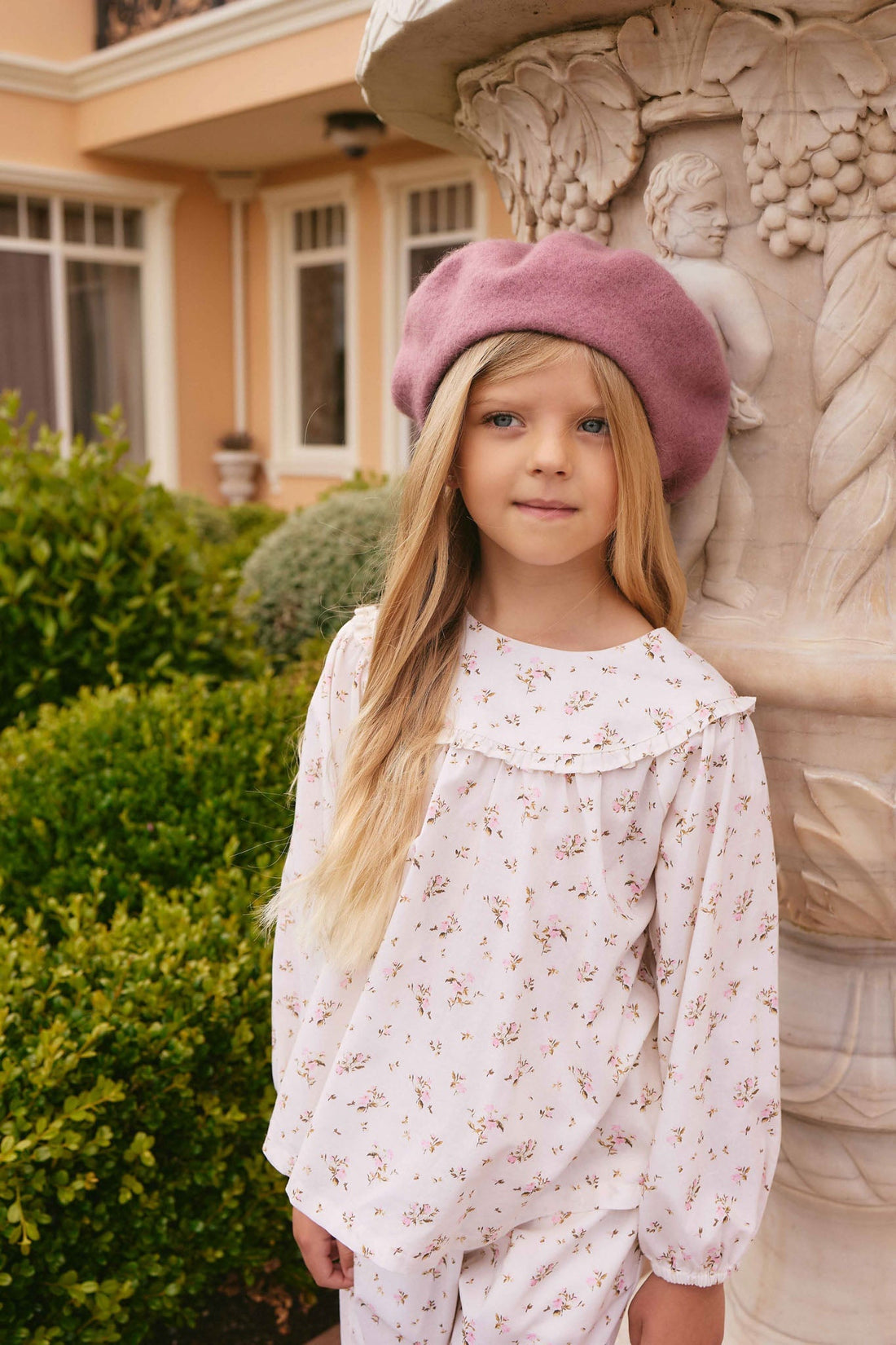 Organic Cotton Amira Blouse - Bianca Antique Childrens Top from Jamie Kay NZ