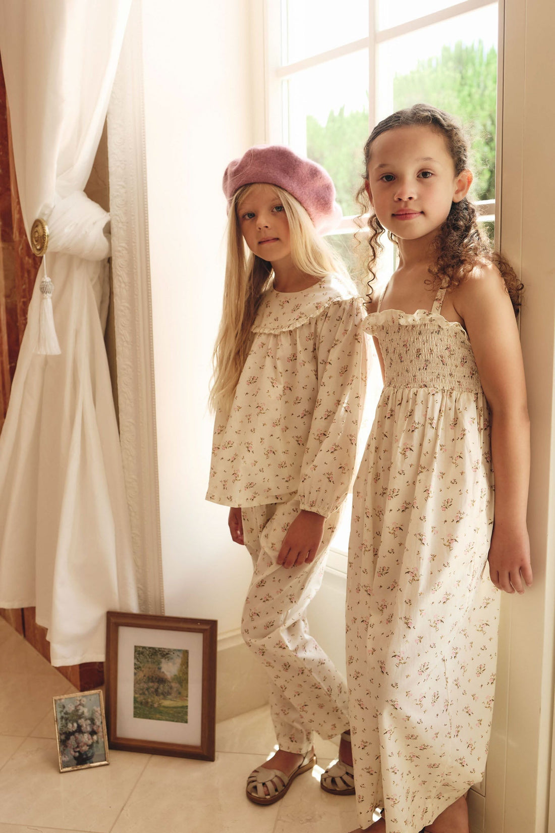 Organic Cotton Arabella Jumpsuit - Bianca Antique Childrens Jumpsuit from Jamie Kay NZ