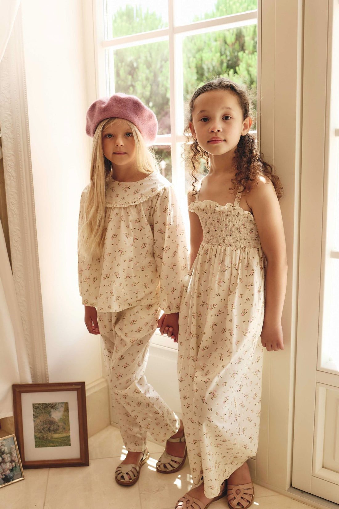 Organic Cotton Amira Blouse - Bianca Antique Childrens Top from Jamie Kay NZ