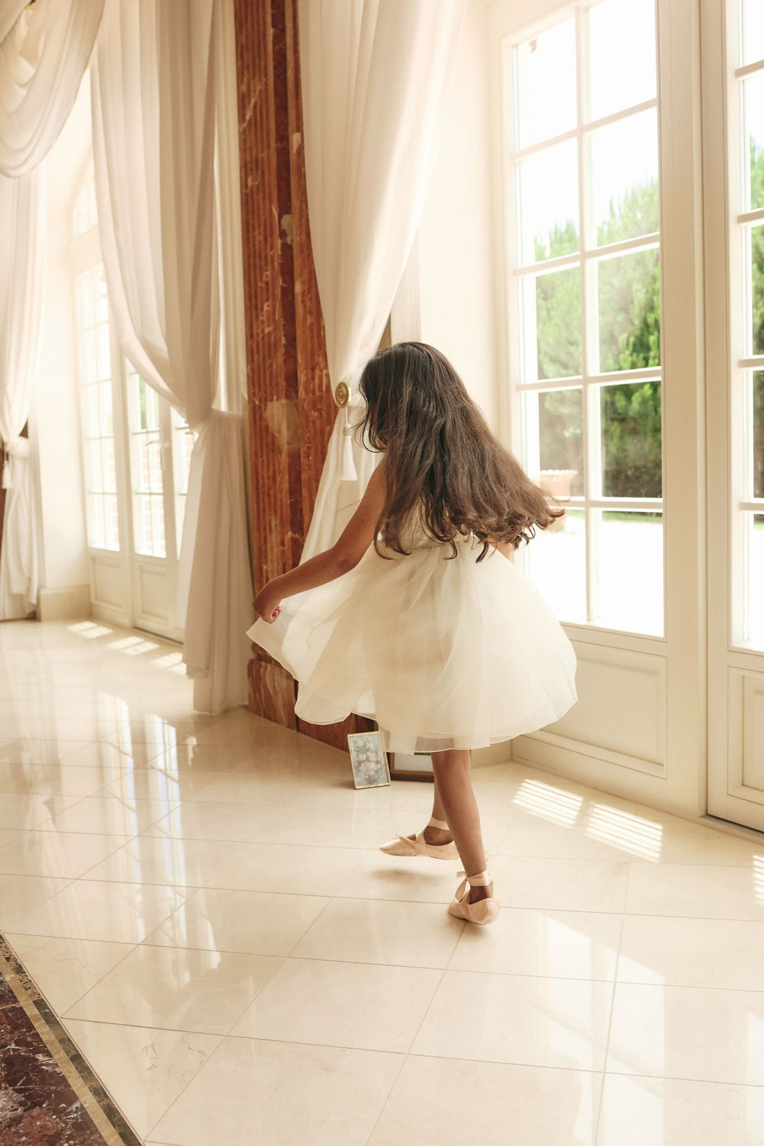 Adalyn Dress - Parchment Childrens Dress from Jamie Kay NZ