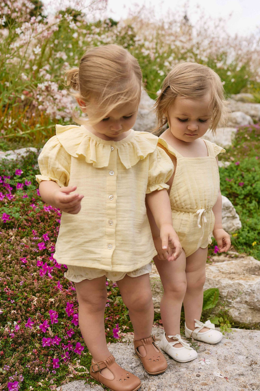 Organic Cotton Muslin Alora Top - Sunshine Childrens Top from Jamie Kay NZ